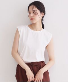 OPAQUE.CLIP / オペーク ドット クリップ カットソー | マルチボーダーアソート ノースリーブTシャツ【洗濯機OK】