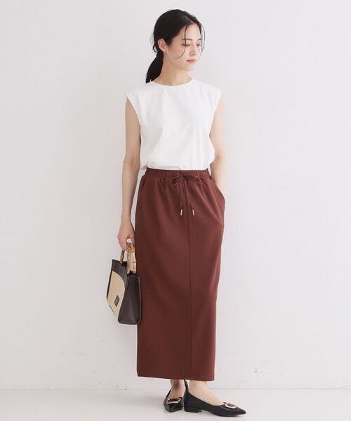 OPAQUE.CLIP / オペーク ドット クリップ カットソー | マルチボーダーアソート ノースリーブTシャツ【洗濯機OK】 | 詳細3