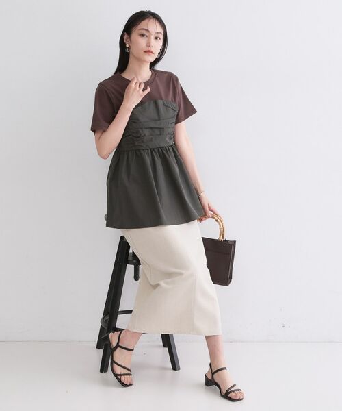 OPAQUE.CLIP / オペーク ドット クリップ カットソー | ビスチェドッキングカットソー【洗濯機OK】 | 詳細11