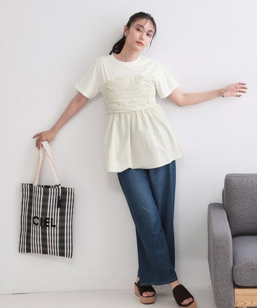 OPAQUE.CLIP / オペーク ドット クリップ カットソー | ビスチェドッキングカットソー【洗濯機OK】 | 詳細3