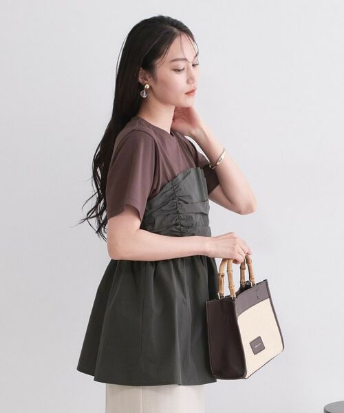 OPAQUE.CLIP / オペーク ドット クリップ カットソー | ビスチェドッキングカットソー【洗濯機OK】 | 詳細9