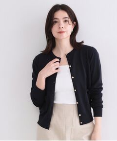 OPAQUE.CLIP / オペーク ドット クリップ カーディガン・ボレロ | ポケットクルーニットカーディガン／オーガニックコットン混【洗濯機OK】