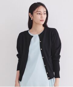 OPAQUE.CLIP / オペーク ドット クリップ カーディガン・ボレロ | ポケットクルーニットカーディガン／オーガニックコットン混【洗濯機OK】