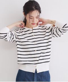 OPAQUE.CLIP / オペーク ドット クリップ カーディガン・ボレロ | ポケットクルーニットカーディガン／オーガニックコットン混【洗濯機OK】