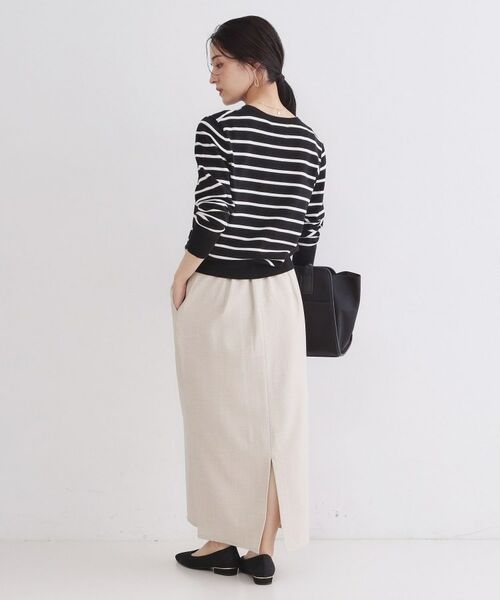 OPAQUE.CLIP / オペーク ドット クリップ カーディガン・ボレロ | ポケットクルーニットカーディガン／オーガニックコットン混【洗濯機OK】 | 詳細15