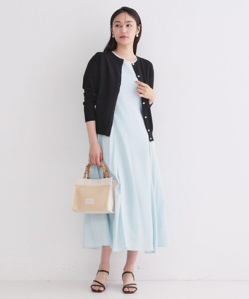 OPAQUE.CLIP / オペーク ドット クリップ カーディガン・ボレロ | ポケットクルーニットカーディガン／オーガニックコットン混【洗濯機OK】 | 詳細18