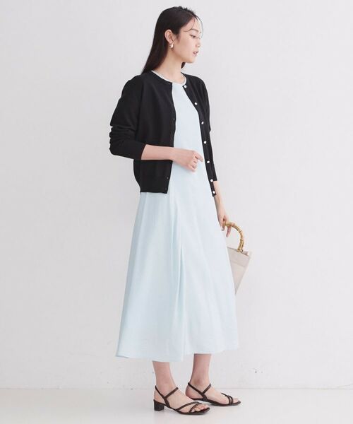 OPAQUE.CLIP / オペーク ドット クリップ カーディガン・ボレロ | ポケットクルーニットカーディガン／オーガニックコットン混【洗濯機OK】 | 詳細19