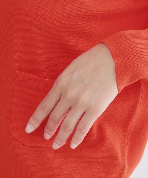 OPAQUE.CLIP / オペーク ドット クリップ カーディガン・ボレロ | ポケットクルーニットカーディガン／オーガニックコットン混【洗濯機OK】 | 詳細26