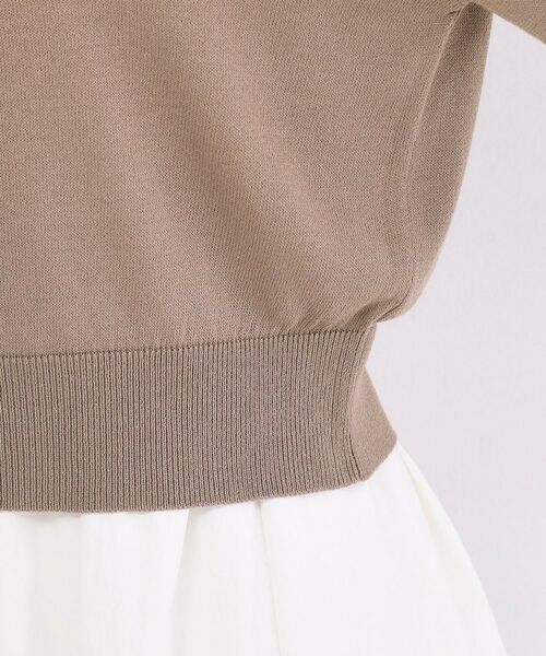 OPAQUE.CLIP / オペーク ドット クリップ カーディガン・ボレロ | 配色スナップニットカーディガン【洗濯機OK】 | 詳細20