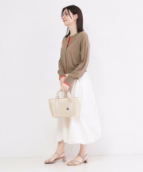 OPAQUE.CLIP / オペーク ドット クリップ カーディガン・ボレロ | 配色スナップニットカーディガン【洗濯機OK】 | 詳細7