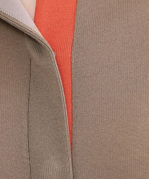 OPAQUE.CLIP / オペーク ドット クリップ カーディガン・ボレロ | 配色スナップニットカーディガン【洗濯機OK】 | 詳細8