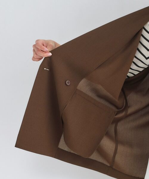 OPAQUE.CLIP / オペーク ドット クリップ テーラードジャケット | リネンライク5分袖テーラードジャケット【洗濯機OK／接触冷感／吸水速乾／防シワ】 | 詳細22