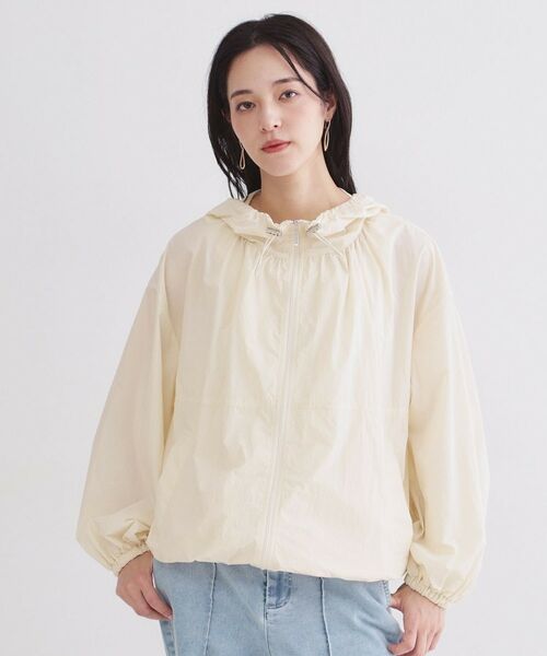 OPAQUE.CLIP / オペーク ドット クリップ レザーブルゾン・ジャケット | UV／撥水 ライトフーディブルゾン【洗濯機OK】 | 詳細10