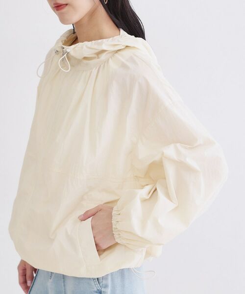 OPAQUE.CLIP / オペーク ドット クリップ レザーブルゾン・ジャケット | UV／撥水 ライトフーディブルゾン【洗濯機OK】 | 詳細15