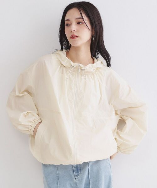 OPAQUE.CLIP / オペーク ドット クリップ レザーブルゾン・ジャケット | UV／撥水 ライトフーディブルゾン【洗濯機OK】 | 詳細6