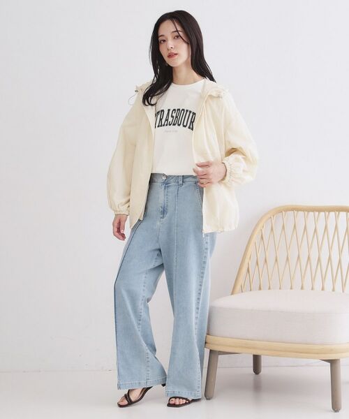 OPAQUE.CLIP / オペーク ドット クリップ レザーブルゾン・ジャケット | UV／撥水 ライトフーディブルゾン【洗濯機OK】 | 詳細7