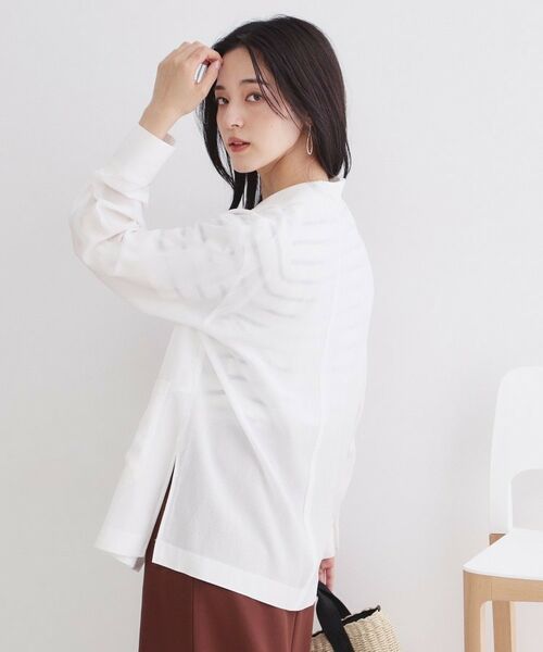 OPAQUE.CLIP / オペーク ドット クリップ テーラードジャケット | 2WAYスリーブシアーテーラードジャケット【洗濯機OK】 | 詳細1