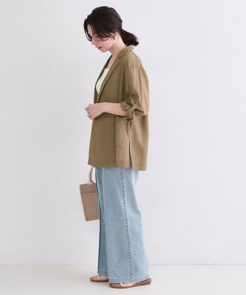 OPAQUE.CLIP / オペーク ドット クリップ テーラードジャケット | 2WAYスリーブシアーテーラードジャケット【洗濯機OK】 | 詳細13