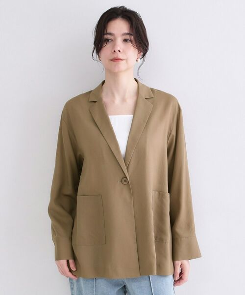 OPAQUE.CLIP / オペーク ドット クリップ テーラードジャケット | 2WAYスリーブシアーテーラードジャケット【洗濯機OK】 | 詳細15