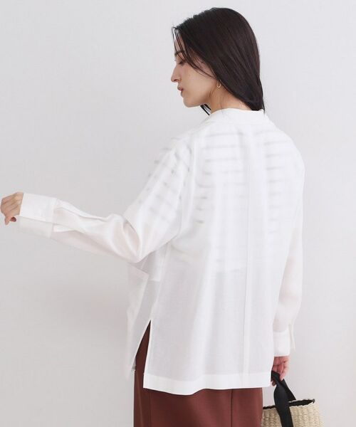 OPAQUE.CLIP / オペーク ドット クリップ テーラードジャケット | 2WAYスリーブシアーテーラードジャケット【洗濯機OK】 | 詳細2