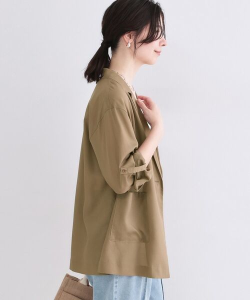 OPAQUE.CLIP / オペーク ドット クリップ テーラードジャケット | 2WAYスリーブシアーテーラードジャケット【洗濯機OK】 | 詳細9