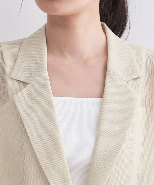 OPAQUE.CLIP / オペーク ドット クリップ テーラードジャケット | メッシュテーラードジャケット【洗濯機洗い可】 | 詳細12