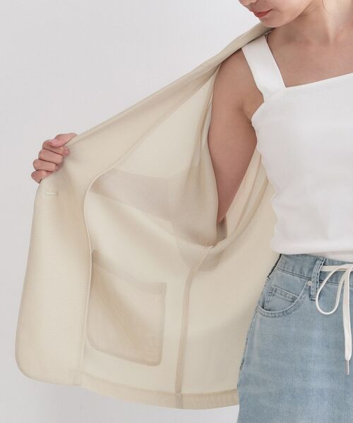 OPAQUE.CLIP / オペーク ドット クリップ テーラードジャケット | メッシュテーラードジャケット【洗濯機洗い可】 | 詳細16