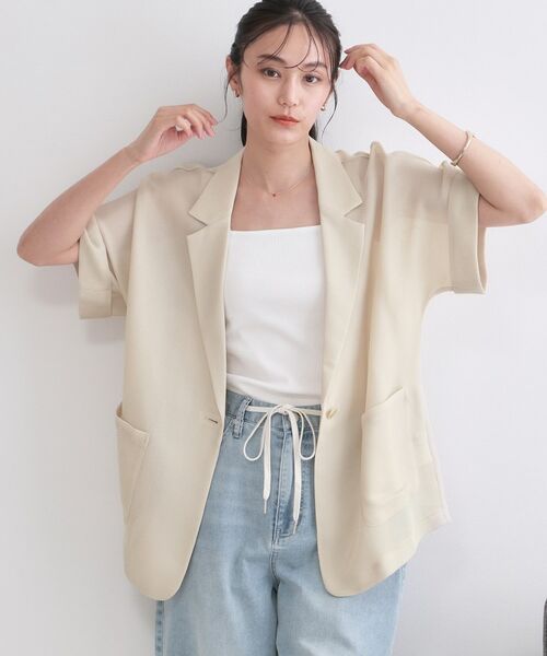 OPAQUE.CLIP / オペーク ドット クリップ テーラードジャケット | メッシュテーラードジャケット【洗濯機洗い可】 | 詳細5