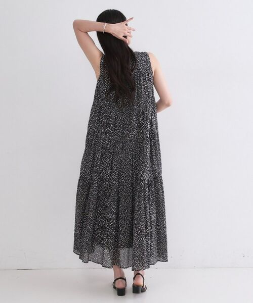 OPAQUE.CLIP / オペーク ドット クリップ ロング・マキシ丈ワンピース | ティアードサマードレス／オーガニックコットン混【洗濯機OK】 | 詳細19