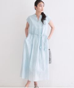 OPAQUE.CLIP / オペーク ドット クリップ ロング・マキシ丈ワンピース | インドコットンアイレット刺繍ワンピース【手洗い可】