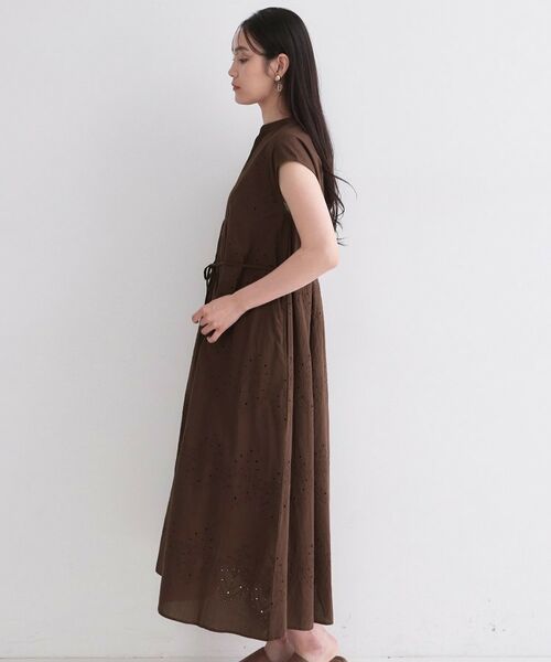 OPAQUE.CLIP / オペーク ドット クリップ ロング・マキシ丈ワンピース | インドコットンアイレット刺繍ワンピース【手洗い可】 | 詳細15