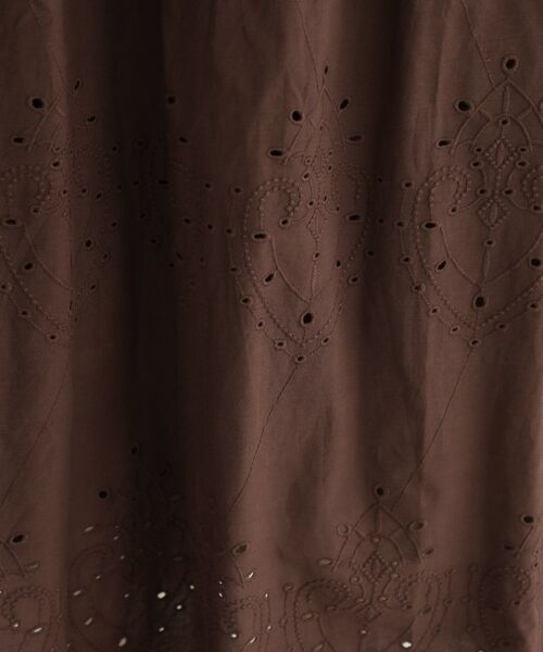 OPAQUE.CLIP / オペーク ドット クリップ ロング・マキシ丈ワンピース | インドコットンアイレット刺繍ワンピース【手洗い可】 | 詳細6