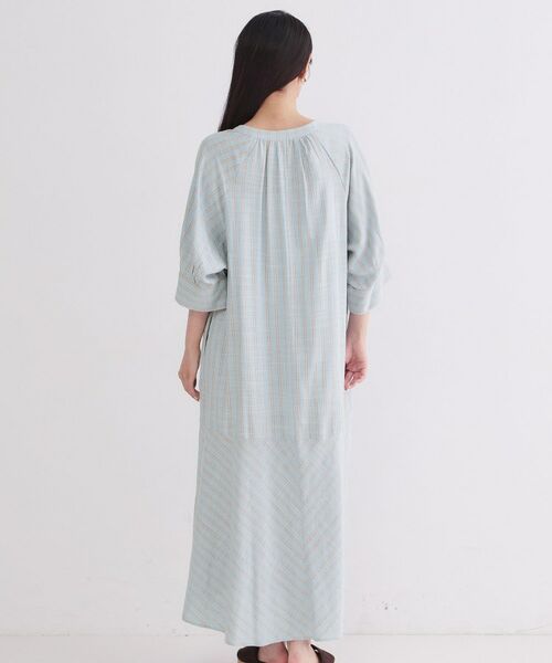 OPAQUE.CLIP / オペーク ドット クリップ ロング・マキシ丈ワンピース | レーヨン／麻キーネックロングワンピース【洗える】 | 詳細15