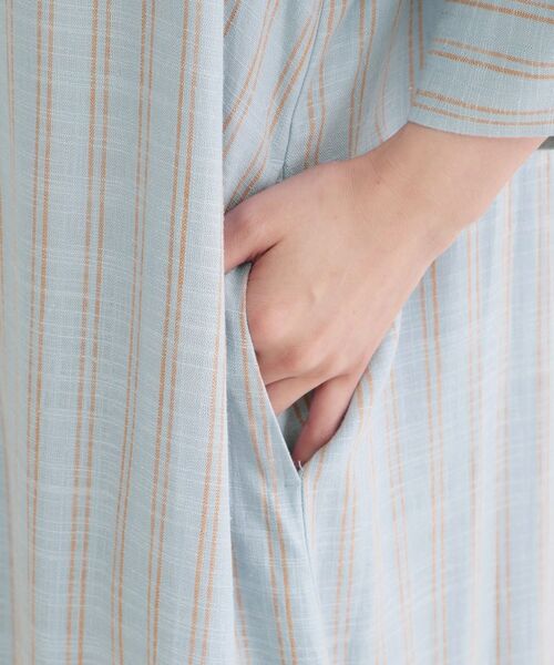 OPAQUE.CLIP / オペーク ドット クリップ ロング・マキシ丈ワンピース | レーヨン／麻キーネックロングワンピース【洗える】 | 詳細19