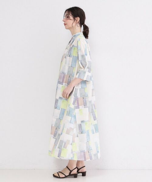 OPAQUE.CLIP / オペーク ドット クリップ ロング・マキシ丈ワンピース | アート柄プリントワンピース【洗濯機OK】 | 詳細10