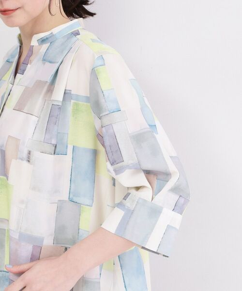 OPAQUE.CLIP / オペーク ドット クリップ ロング・マキシ丈ワンピース | アート柄プリントワンピース【洗濯機OK】 | 詳細14