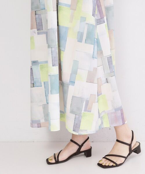 OPAQUE.CLIP / オペーク ドット クリップ ロング・マキシ丈ワンピース | アート柄プリントワンピース【洗濯機OK】 | 詳細15