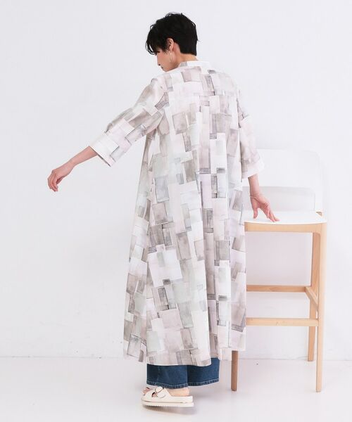 OPAQUE.CLIP / オペーク ドット クリップ ロング・マキシ丈ワンピース | アート柄プリントワンピース【洗濯機OK】 | 詳細3