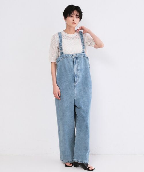 OPAQUE.CLIP / オペーク ドット クリップ サロペット・オールインワン | デニムサロペット【洗濯機ＯＫ】（ブルー(091)）