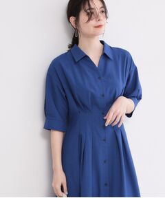 OPAQUE.CLIP / オペーク ドット クリップ ロング・マキシ丈ワンピース | ウエストタック フレアワンピース【洗濯機OK／イージーアイロン】