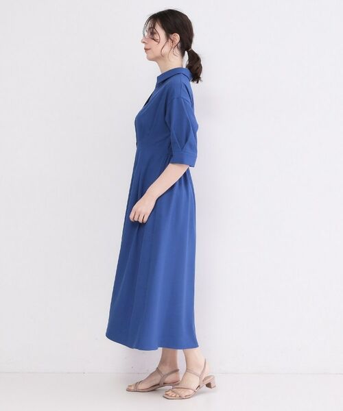 OPAQUE.CLIP / オペーク ドット クリップ ロング・マキシ丈ワンピース | ウエストタック フレアワンピース【洗濯機OK／イージーアイロン】 | 詳細14