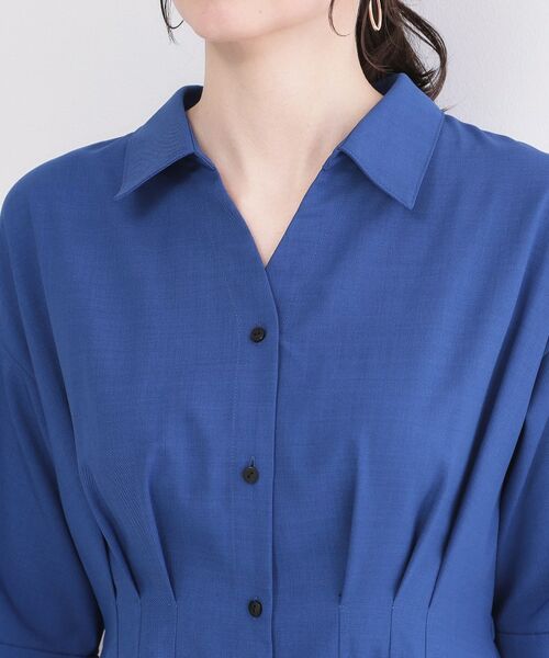 OPAQUE.CLIP / オペーク ドット クリップ ロング・マキシ丈ワンピース | ウエストタック フレアワンピース【洗濯機OK／イージーアイロン】 | 詳細16