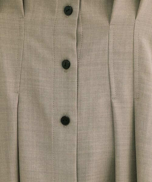 OPAQUE.CLIP / オペーク ドット クリップ ロング・マキシ丈ワンピース | ウエストタック フレアワンピース【洗濯機OK／イージーアイロン】 | 詳細4