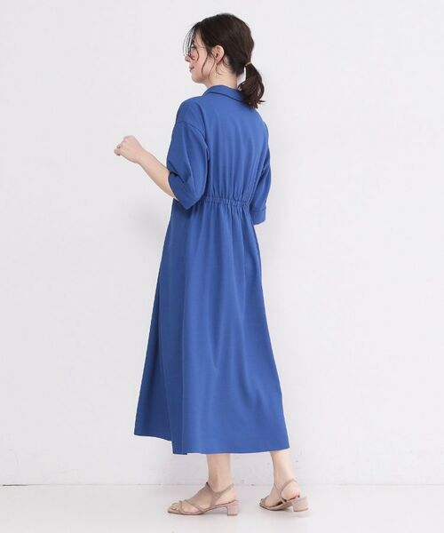 OPAQUE.CLIP / オペーク ドット クリップ ロング・マキシ丈ワンピース | ウエストタック フレアワンピース【洗濯機OK／イージーアイロン】 | 詳細7