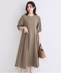 OPAQUE.CLIP / オペーク ドット クリップ ロング・マキシ丈ワンピース | 切り替えデザインフレアワンピース【洗濯機OK】