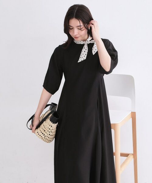 OPAQUE.CLIP / オペーク ドット クリップ ロング・マキシ丈ワンピース | 切り替えデザインフレアワンピース【洗濯機OK】 | 詳細1