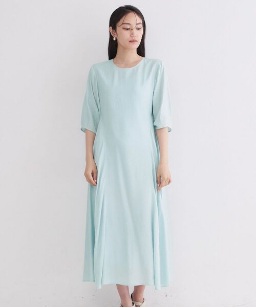 OPAQUE.CLIP / オペーク ドット クリップ ロング・マキシ丈ワンピース | 切り替えデザインフレアワンピース【洗濯機OK】 | 詳細13