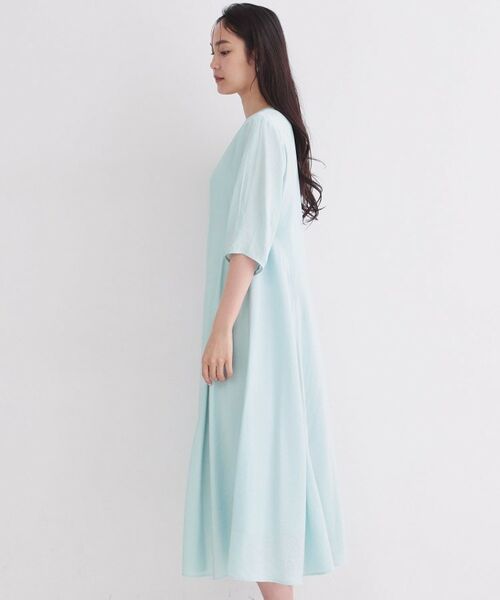 OPAQUE.CLIP / オペーク ドット クリップ ロング・マキシ丈ワンピース | 切り替えデザインフレアワンピース【洗濯機OK】 | 詳細14