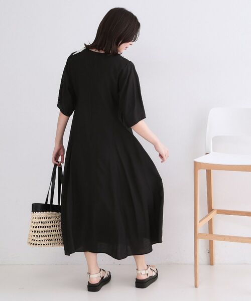 OPAQUE.CLIP / オペーク ドット クリップ ロング・マキシ丈ワンピース | 切り替えデザインフレアワンピース【洗濯機OK】 | 詳細3