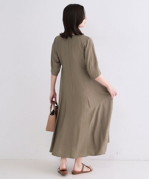 OPAQUE.CLIP / オペーク ドット クリップ ロング・マキシ丈ワンピース | 切り替えデザインフレアワンピース【洗濯機OK】 | 詳細7